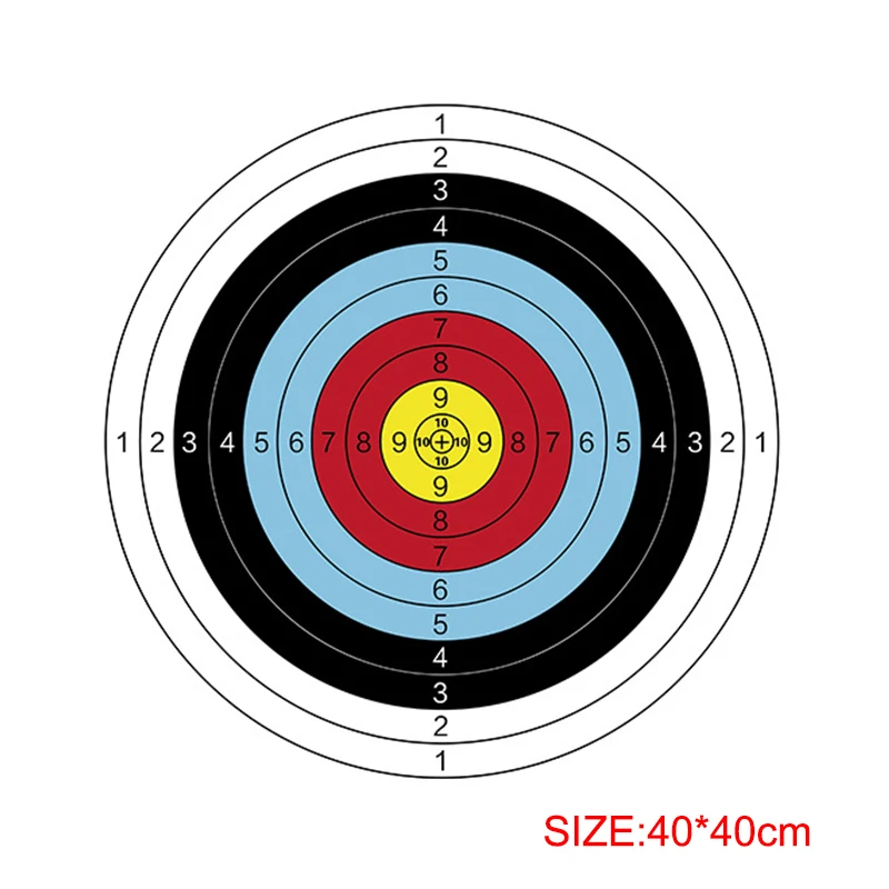 Archery Target Face - 10 шт. профессиональных бумажных мишеней для