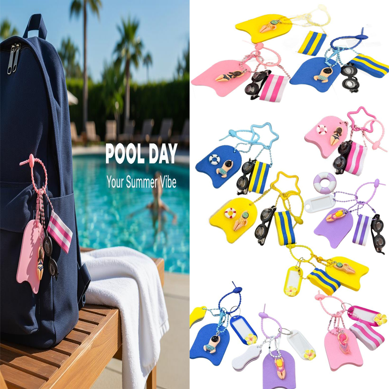 Swimming Kickboard - Брелок из ЭВА с тематикой плавания:
